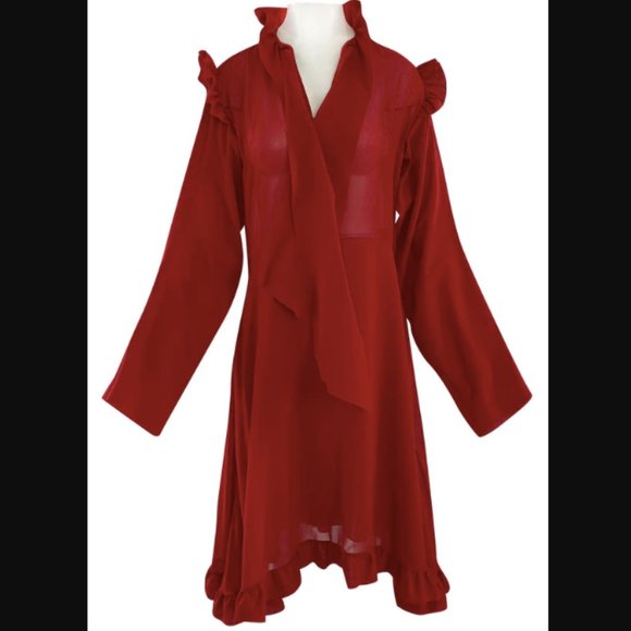 VETEMENTS Spring 2016  Runway Over-Sized Red Dress - Picture 8 of 15